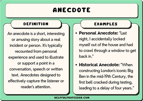 Anecdote Definition with Examples, and How to Write One .